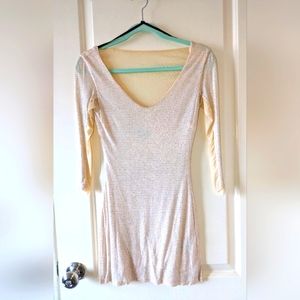 Bebe Rhinestone Studded Mini Dress